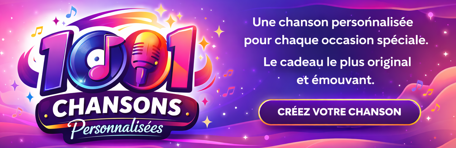 Bannière 1001chansonspersonnalisees.fr
